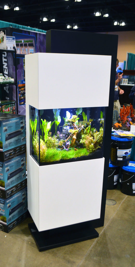 This IFALOS™ Kithros aquarium, on display by Aquarium Adventure at the 2016 Aquatic Experience - Chicago, stopped people in their tracks.