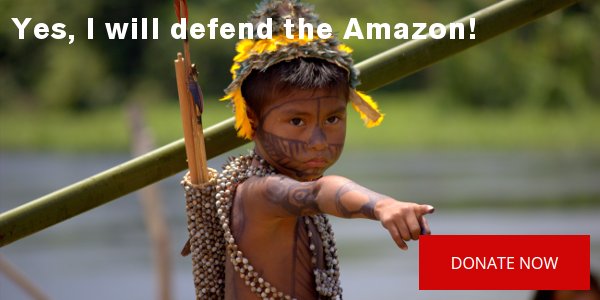 Yes, I will defend the Amazon!