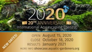The AGA Aquascaping Contest for 2020 starts soon!