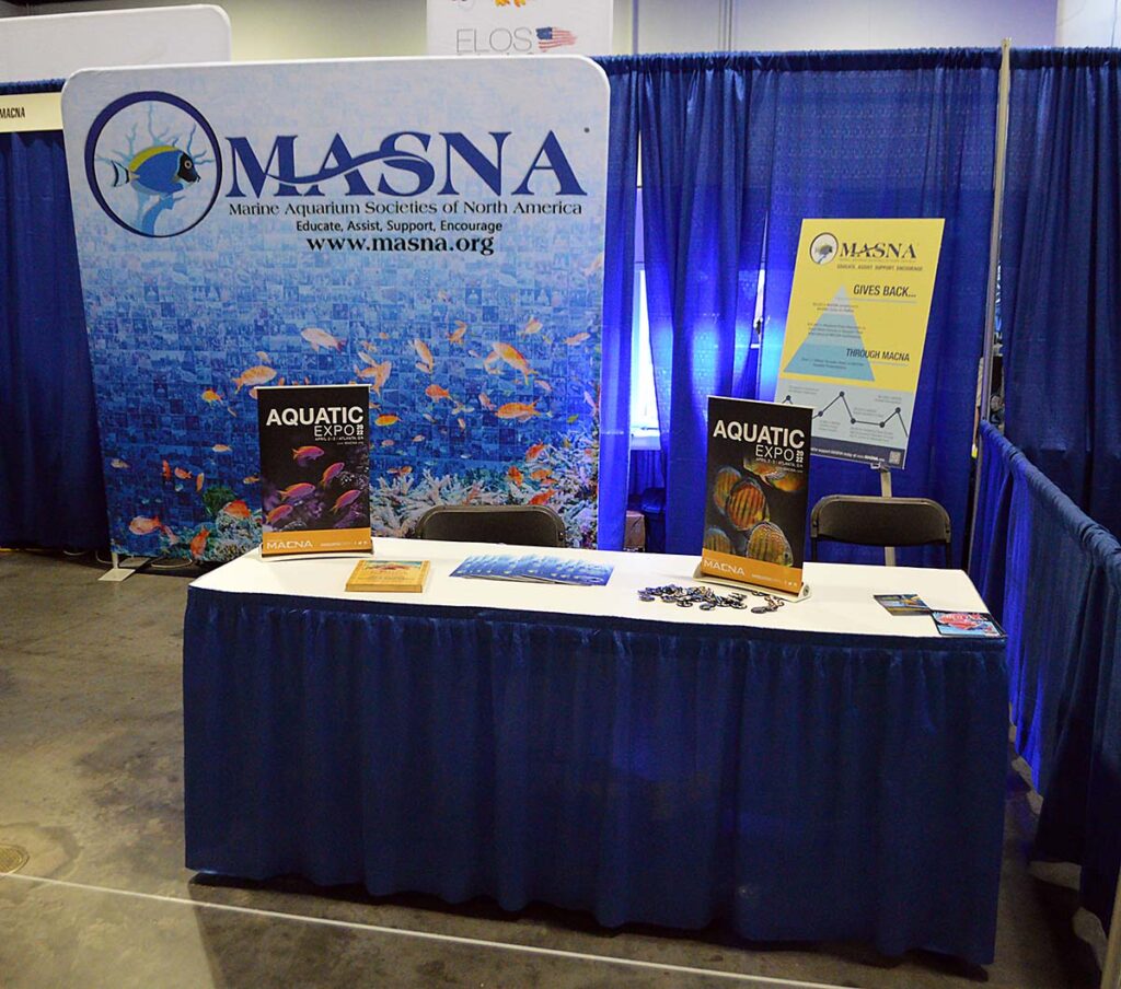 Visitors could meet with, learn about, and join the Marine Aquarium Societies of North America (MASNA).