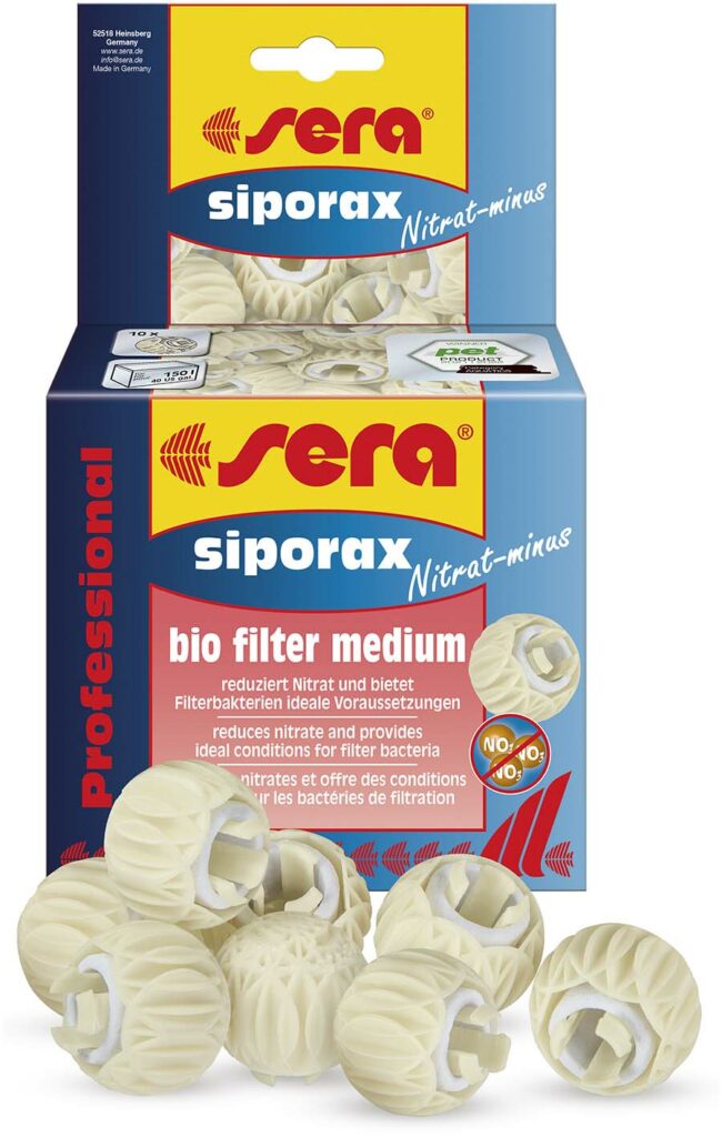 sera's new siporax Nitrate-minus Professional is a new twist on the classic siporax sintered glass biological filter media. Each siporax tube is now encased in a slow-release carbon source that fuels the growth and function of nitrate-reducing bacteria.
