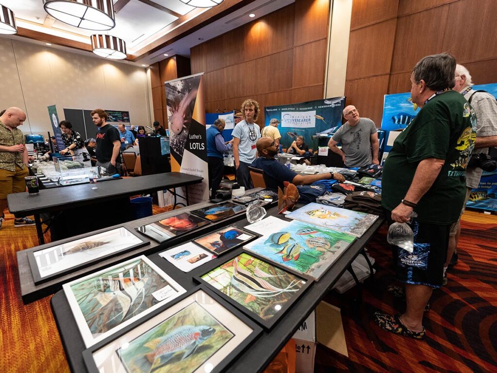 Artwork from a small coalition of talented artists was prominently featured in the vendor room.
