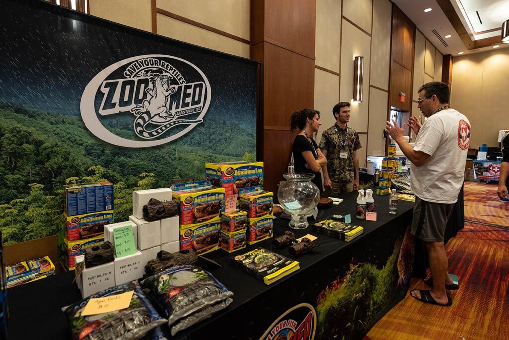 ZooMed had a sprawling booth loaded with all the goodies aquarists could want. 