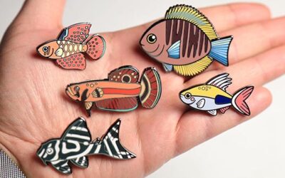 Piscīnārĭus Enamel Fish Pins Are Back!