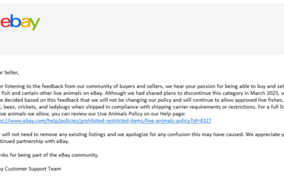 Stunning Reversal: eBay Walks Back Animal Ban